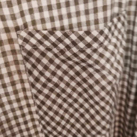 Lucky Brand Gray & White Gingham Button-Down Shirt - Picture 7 of 7